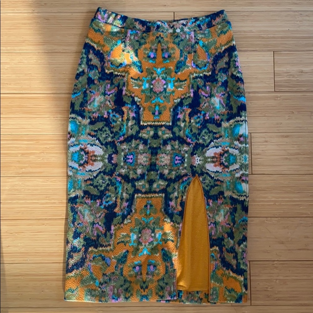 Anthropologie mauve pencil skirt
